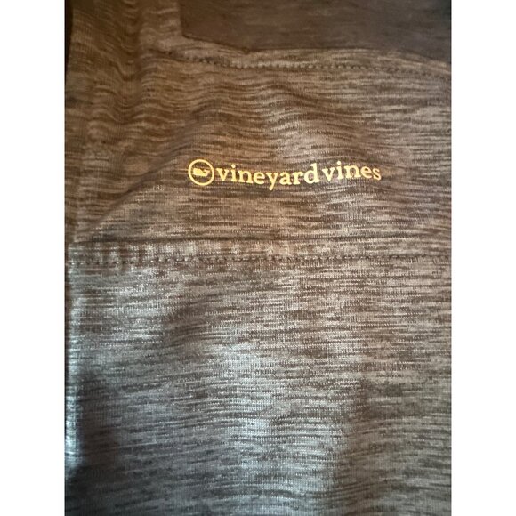 Vineyard Vines Shep Shirt Quarter Zip Performance Pullover In Heather Gray - Picture 2 of 4